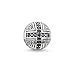 Produktbild Thomas Sabo Damen Herren-Bead Held Karma Beads 925 Sterling Silber geschwärzt Zirkonia schwarz K0030-051-11