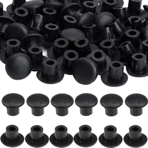 250 Pack Drill Hole Cover Caps 5mm Hole Plugs Push-in Type Hole Drilling Cover Plugs Blanking Hole Bung for Kitchen Cabinet Shelf Bedroom Bookcase Cover