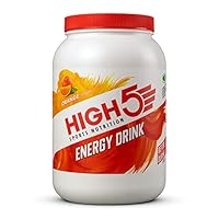 HIGH5 Energy Drink - Electrolytes Sport Energy Drink Powder - Isotonic Drink with 2:1 Fructose - Hydration for Running, Cycling, Endurance Fuel - Natural Flavours, Vegan (Orange, 2.2kg - 46 Servings)
