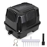hygger Pond Aerator Pond Air Pump Linear Powerful Quiet Commercial Tank Air Pump for Koi Pond Aeration Waste Treatment Septic Fish Farm Hydroponic Aquariums Seafood Restaurant
