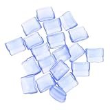 OKUMEYR Set 20 Pezzi Coprigambe in Plastica Pvc Antiscivolo per Portacoperchi Pentole, Piedini Protettivi Piccoli per Coperchi Cucina, Manicotti Copri Gambe Facili da Installare