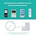 ReaJoy TENS Unit Replacement Pads, 12 PCS Adhesive Electrode, Reusable Replacement Electrode, Compatible with Muscle Stimulator of Most Brand, Multiple Sizes 2