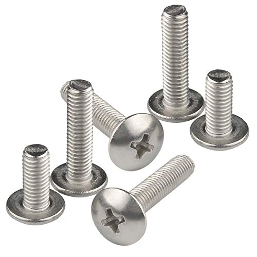 LINVINC 100 Pezzi M3 Vite a macchina in acciaio
