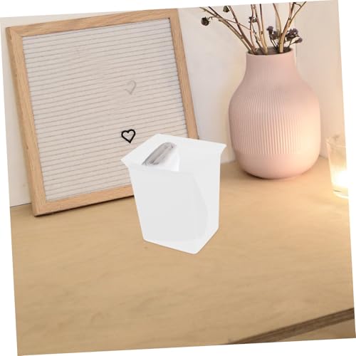 OUNONA Hotel Storage Basket Cleaning Supplies Shower Caddy Portable Cleaning Bucket Caddy Rolling Cart Accessories Organizer Square Waste Container Sideways Open Plastic White