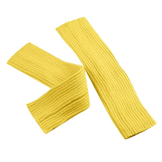 ZHIYU Calcetines cálidos de lana para mujer, invierno, monocolor, conjuntos de piernas para adultos, calcetines de pelo, conjuntos de piernas de punto, color sólido, manta eléctrica pequeña, amarillo,