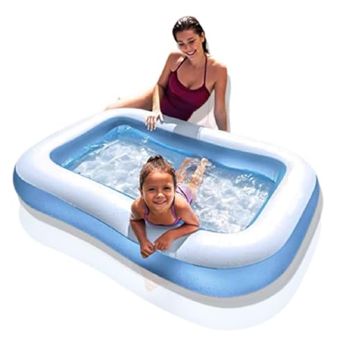 Image of Storio 5.5 Feet Inflatable Swimming Pool for Kids | 65 inch x 39 inch x 10 inch Baby Bath Tub for 1-5 Year Old Boys & Girls | Outdoor Garden Pool for Toddlers | Summer Fun & Holi Water Play (Pack of 2)
