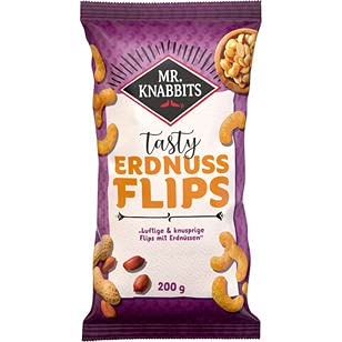 Mr.Knabbits Erdnussflips, 12er Pack (12 x 200g)