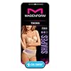 Maidenform womens Tame Your Tummy Shaping Lace Thong With Cool Comfort Dm0049 Waist Shapewear, Black Lace, Medium US