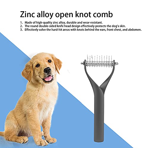 Peigne à poils de chiot et de chat : brosse nœuds ouverts animaux S - 5