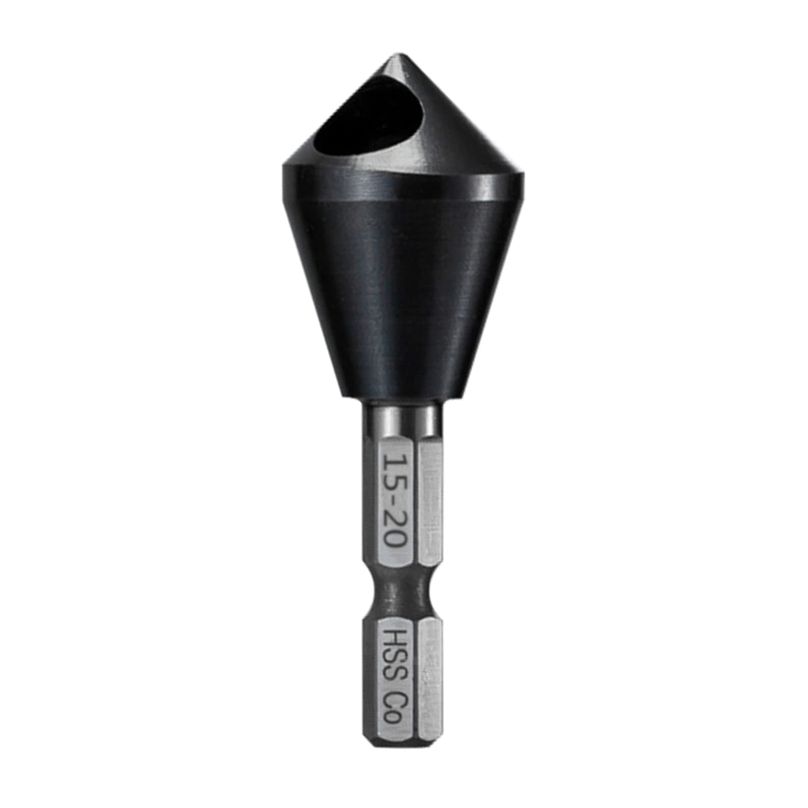 HRC89 Hardness Cobalt Hexagonal Shank Chamfering Tool TiAlN Countersink Drill Bit with Internal Hole Chamfer