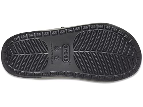 Image of Crocs Unisex Classic Cozzzy Sandal Black /Multi 2 Men /4 Women