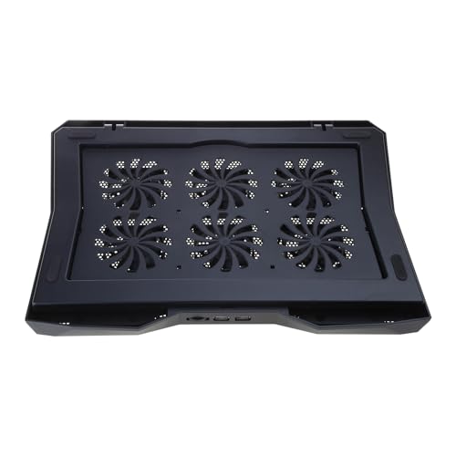 Base plegable ajustable con cooler y luz LED para laptop miniatura 4