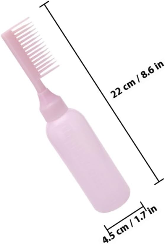 3pcs Hair Dye Comb Applicator Bottles with Comb for Home Coloring