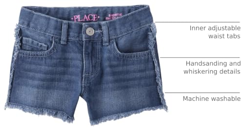 Image of The Children's Place Girls Denim Shortie Shorts