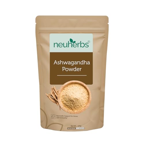 Neuherbs Ashwagandha Powder - 100 Gm | Ayurvedic Support for Stress Relief, Mental Calmness & Anxiety Issues | Support Strength & Energy | Certified