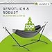 Juskys Hängematte Paya mit Gestell - Outdoor Doppelhängematte für 2 Personen - Ständer bis 200kg belastbar - Indoor doppel Hängeliege - Anthrazit