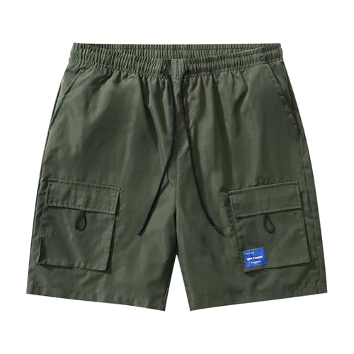 Image of Mens Hiking Cargo Shorts Quick Dry Lightweight Travel Fishing Camping Golf Shorts Summer Knee Length Pants