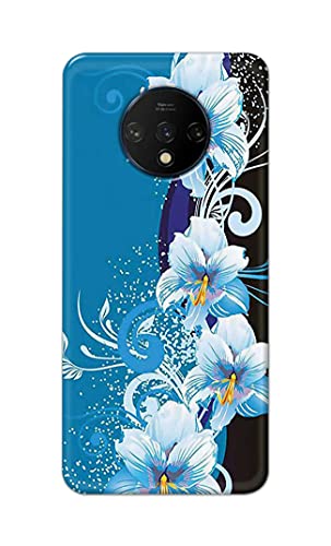 Image of PRINTFIDAA Beautiful Floral Design Printed Designer Hard Case for OnePlus 7T Back Cover -(e) RPM1006