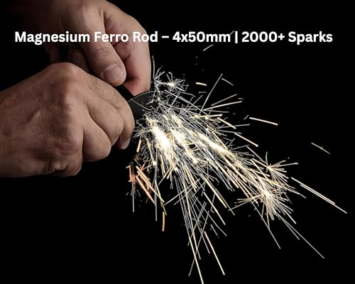 eGreen Emergency Magnesium Fire Starter Kit: Shavings, Ferro Rod & Wax Rope - Image 3