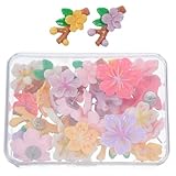 Design floral charmant : Avec leurs formes de fleurs délicates, ces punaises décoratives apportent une touche d'originalité et fraîcheur à vos murs, cartes et tableaux, rehaussant l'esthétique de vos espaces de travail ou d'étude