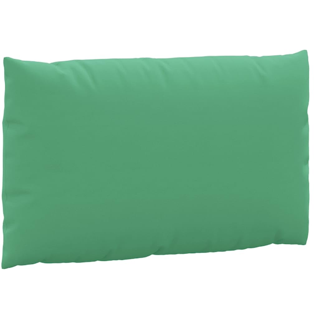 vidaXL 2X Cuscini per Divano su Pallet Spessi Eleganti Morbidi Resistenti Arredi per Esterni Tessili Decorativi Verde in Tessuto Oxford