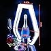 Champagne Bottle Presenter, Glowing Wine Bottle Display, LED Lighted Liquor Bottle Display Shelf for Commercial Home Bar Party Nightclub