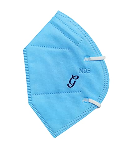 Image of GOLU MOLU Cotton White Formal Handkerchief Pack Of 6 | Office Travel Daily Use | Custom Initial Design | Free Size | Cotton Fabric | Customised N95 Mask Included