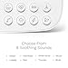 hOmeLabs Portable White Noise Machine - 8 Surprisingly Soothing Sounds for Sleep, Slumber, Siesta or Snooze