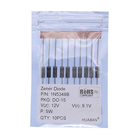 HUABAN 10PCS 1N5349B Diodo Zener 5W 12V Cover