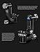 Leofoto PG-3L Carbon Fiber Gimbal Head for Heavy Telephoto Lenses, 360° Panoramic Camera Tripod Head Max Load: 25kg / 55.12lb (Lever-Release Clamp)