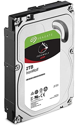 Image of Seagate IronWolf 2 TB NAS Internal Hard Drive HDD - 3.5 Inches SATA 6 Gb /s 5900 RPM 64 MB Cache for RAID Network Attached Storage (ST2000VN004)