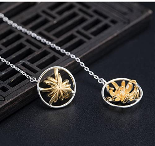 Boucles d'oreilles chrysanthème cadeau idéal femme tempérament rétro
