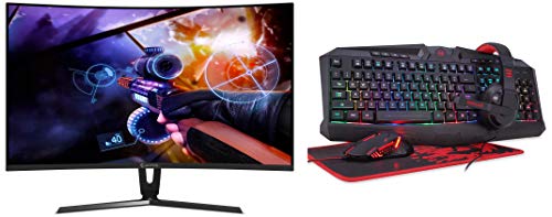 Image of AOPEN 27 inch Monitor + Redragon 4 in 1 Combo