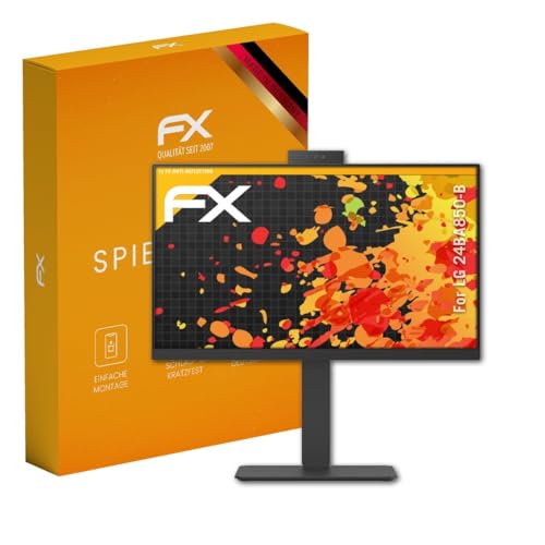 atFoliX Screen Protector compatible with LG 24BA850-B Screen Protection Film, anti-reflective and shock-absorbing FX Protector Film