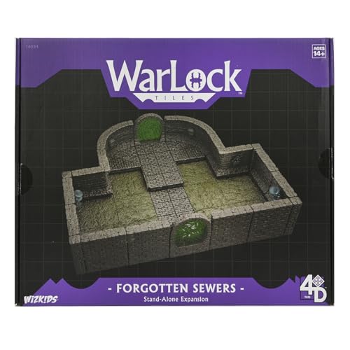 Warlock Tiles Core Set Forgotten Sewers des dalles de haute qualité pour JdR