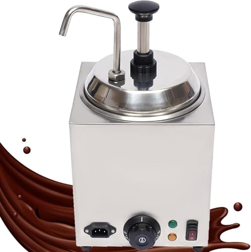 Image of WLYPE Cheese Dispenser with Heated Spout Pump Commercial Chocolate Butter Dispenser Machine 2.6qt Capacity Auto Temperature Heated Control
