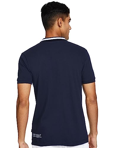 Image of Revolt Streetwear SINDICATE Men Revolt Men's 100% Cotton Polo T-Shirt - with Logo Branding (Jet Black, L)