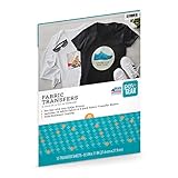 Pen+Gear Fabric TRANSFERS Paper 8.5' x 11' 15-Sheets for Inkjet Printers White & Dark