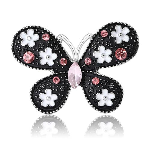 Image of Insect Animal Brooch Pin for Women Rhinestone Lapel Pins Vintage Brooches for Costume Accessories