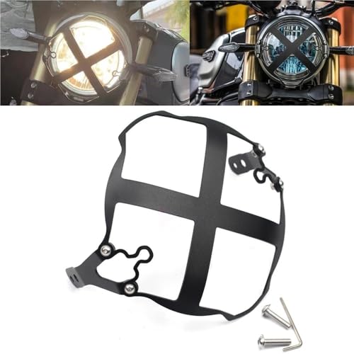 Grille protection phares motocross couvercle lampe Scrambler