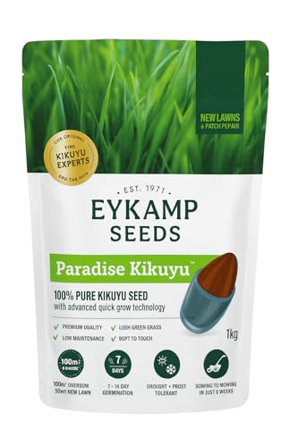 Paradise Kikuyu - Kikuyu Grass Seed, Premium Grass Seed, 2.5kg Bag