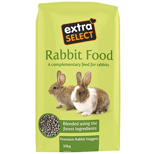 Extra Select Premium Rabbit Nuggets – Outdoor/Indoor Rabbit Food Pellets with Essential Vitamins & Minerals – 10kg