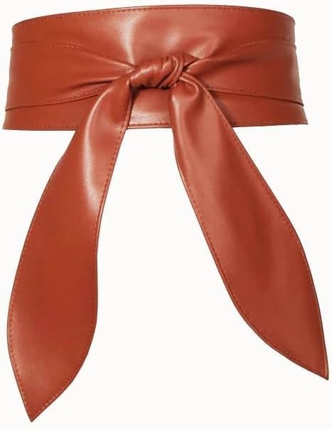 Western Cowgirl Genuine Leather Belts Long Ear Waist Belt for Women Cowboy Style