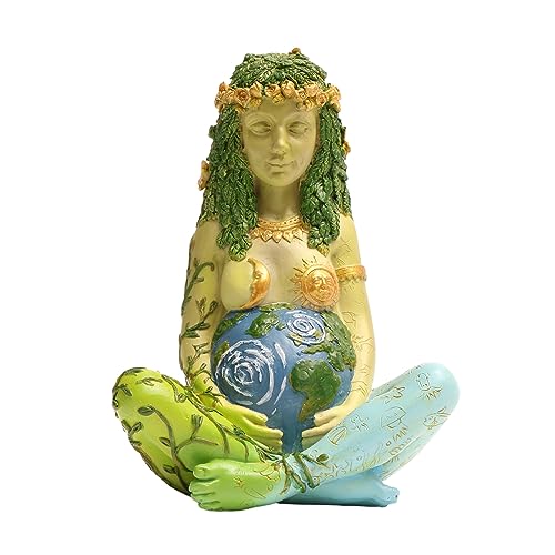 Estatua Madre Tierra Gaia 7 pulgadas Resina miniatura 1