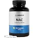 Produktbild NAC 600 mg aus Fermentation - 180 Kapseln (N Acetyl Cystein, Acetylcystein) Premium NAC Kapseln aus Pflanzlicher Gewonnen | Hohe Bioverfügbarkeit und Verträglichkeit | Ambervit