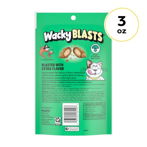 Temptations Wacky Blasts Cat Treats, Nautical 'Nip Flavor, 3 oz, 12 Pack - image 9