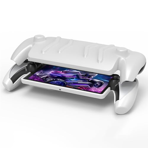 Image of Protective Cover Case for Playstation Portal with Front Cover and Kickstand DOBEWINGDELOU Accessories Protector Case with Stand Shock-Absorption Non-Slip Anti-Scratch