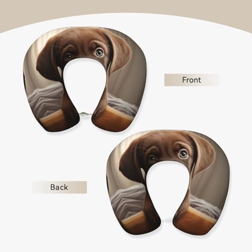 Almohada de Viaje de Espuma viscoelástica Negro Cervical miniatura 3