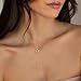 CAROVO Initial Necklaces for Women Dainty Gold Letter E Initial Necklace Pendant Simple Cute Necklaces for Gold Jewelry Gift for Women