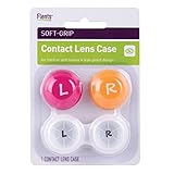 Flents Contact Lens Case, Soft Grip, 1 Count (Pack of 6), Colors May Vary